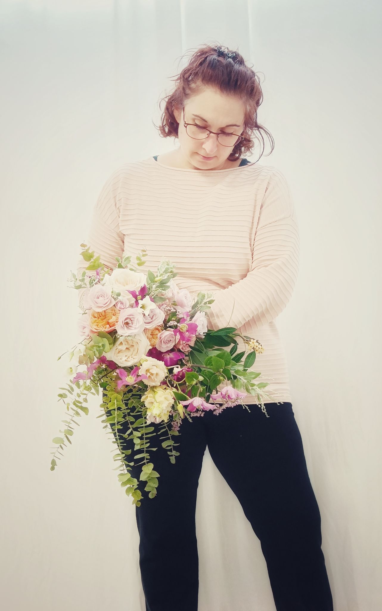 Bouquet mariee bride wedding bouquet cascade