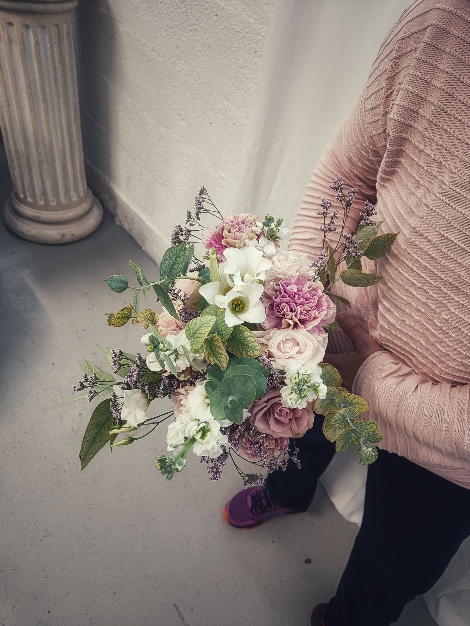 Bride bouquet mariee pastel