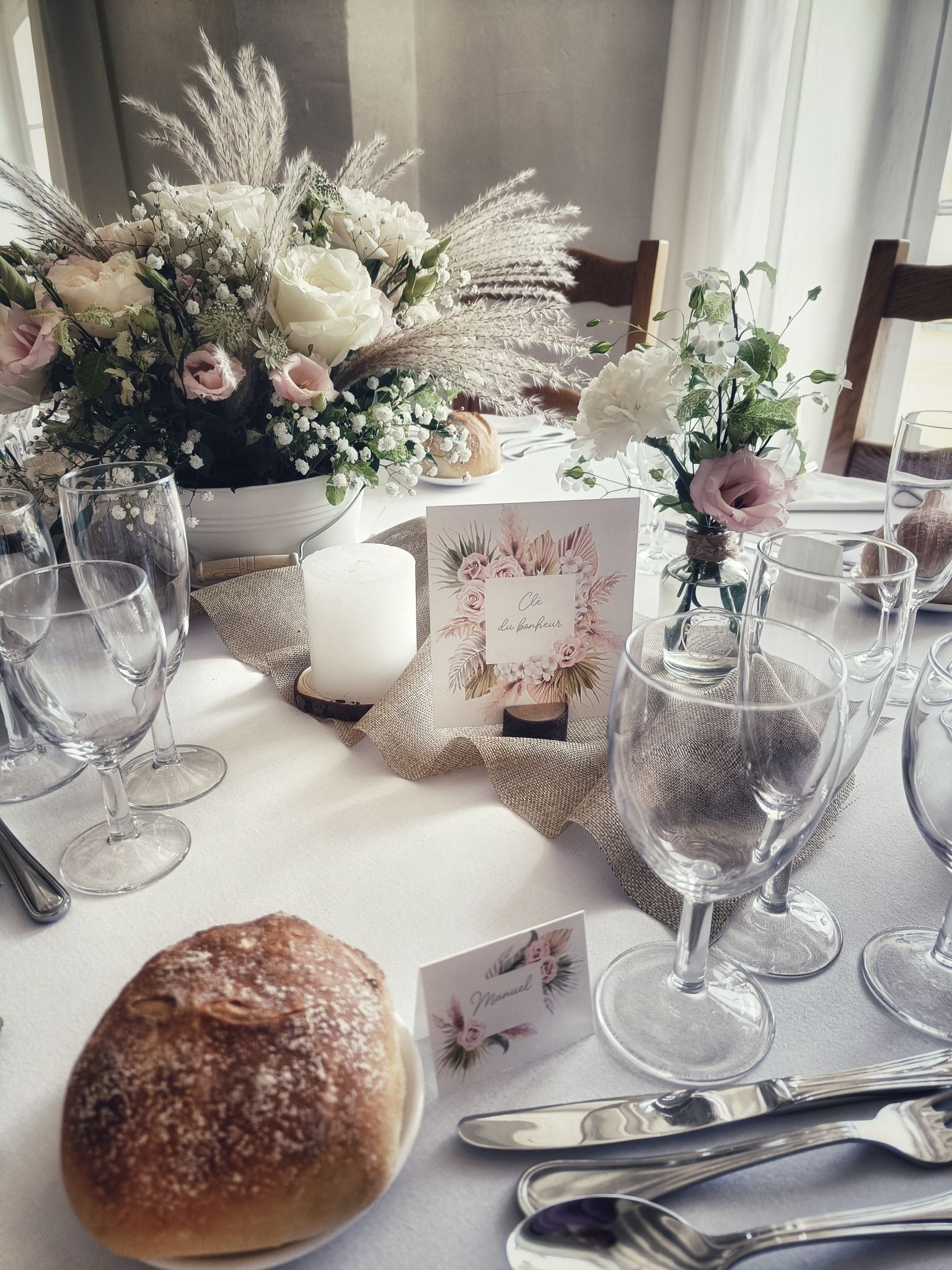 Mariage boheme nom table