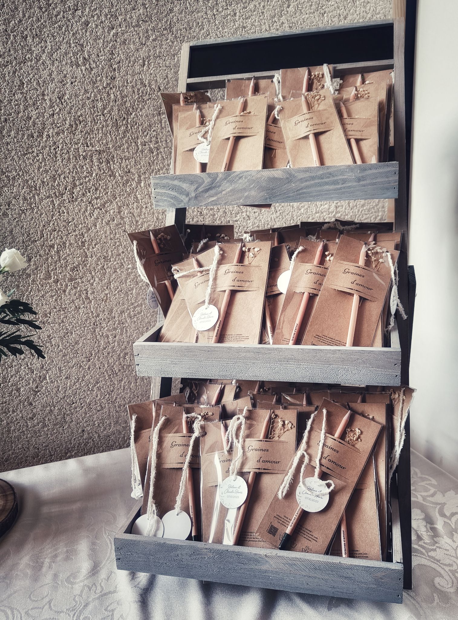 Mariage jaune blanc cadeaux invites