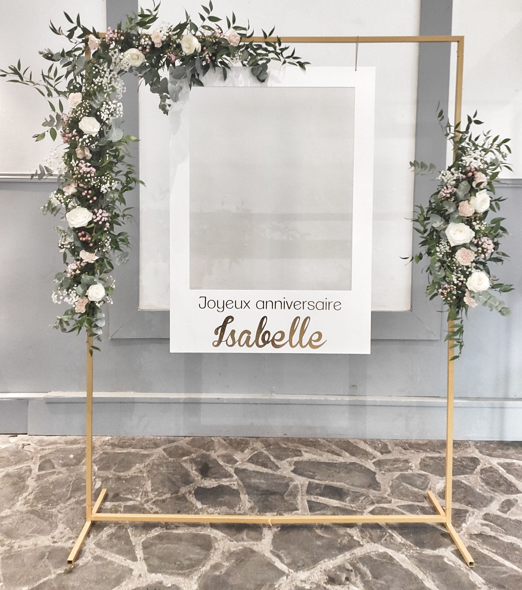 Photobooth arche fleurs
