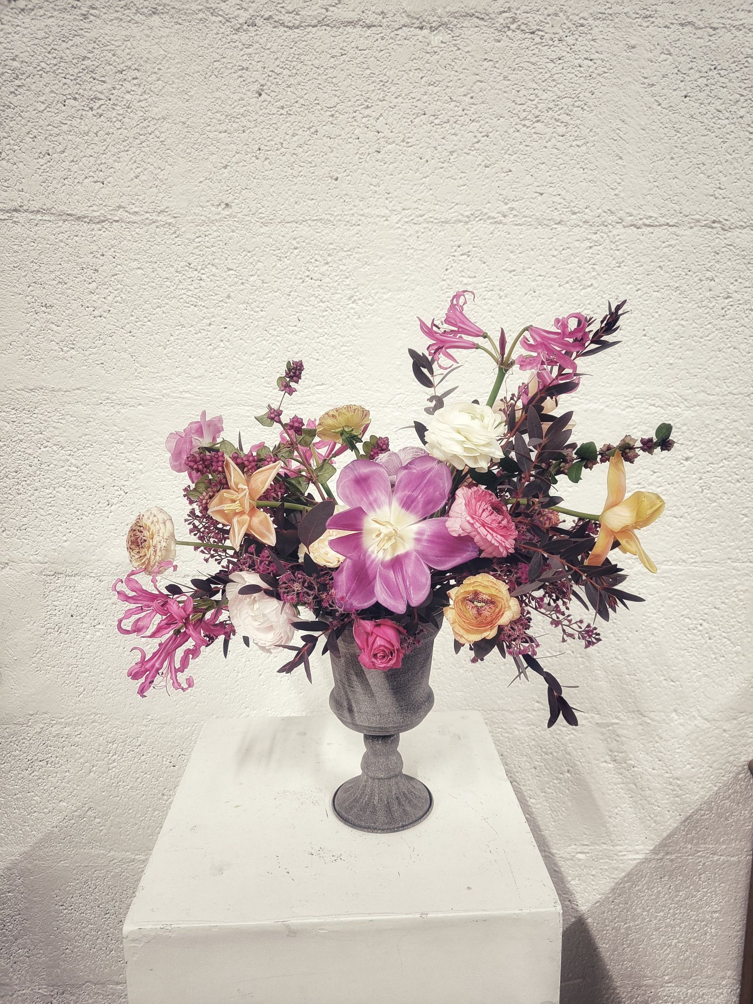 Tulipe fineart centre table mariage