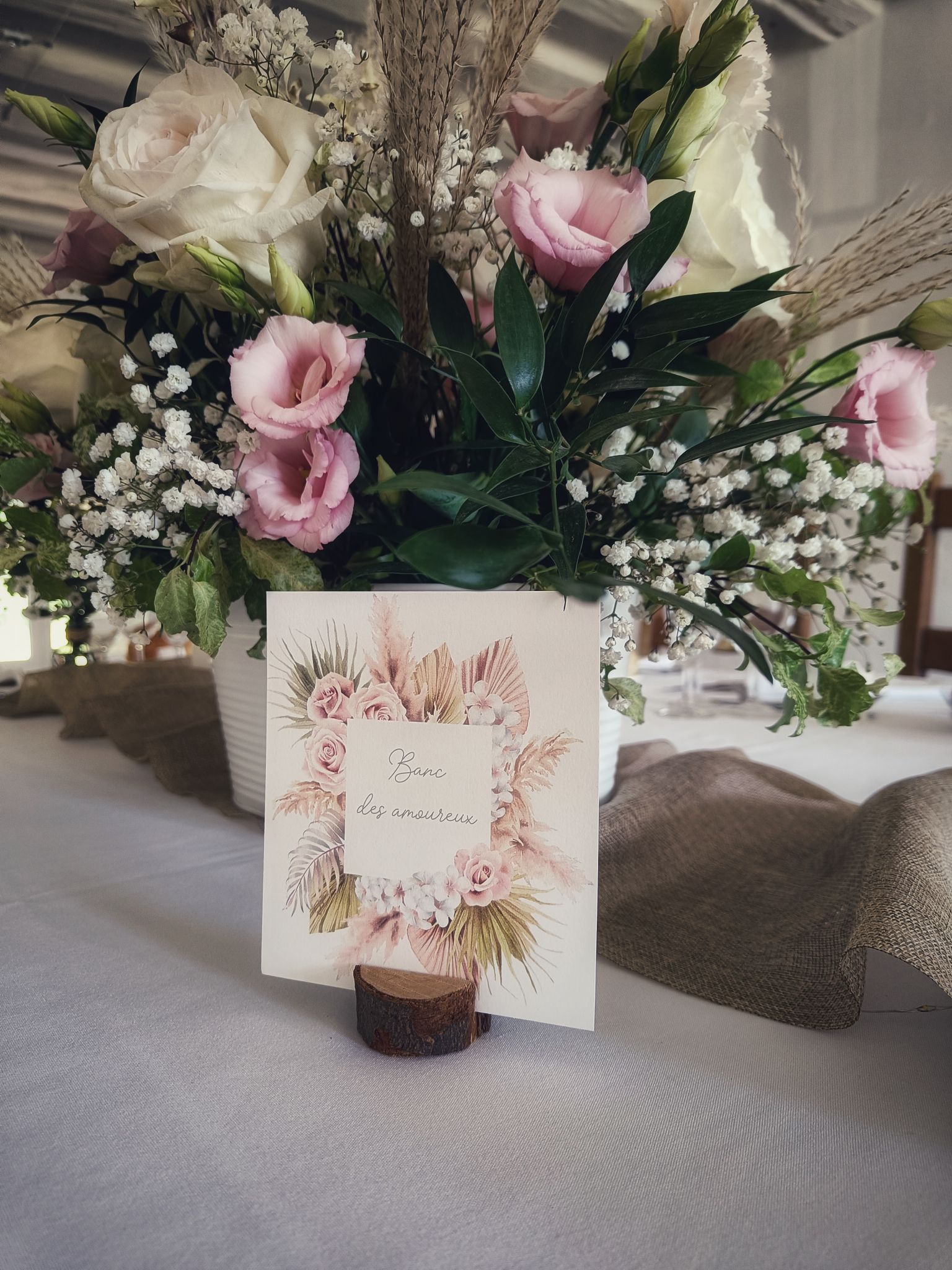 Nom table mariage boheme