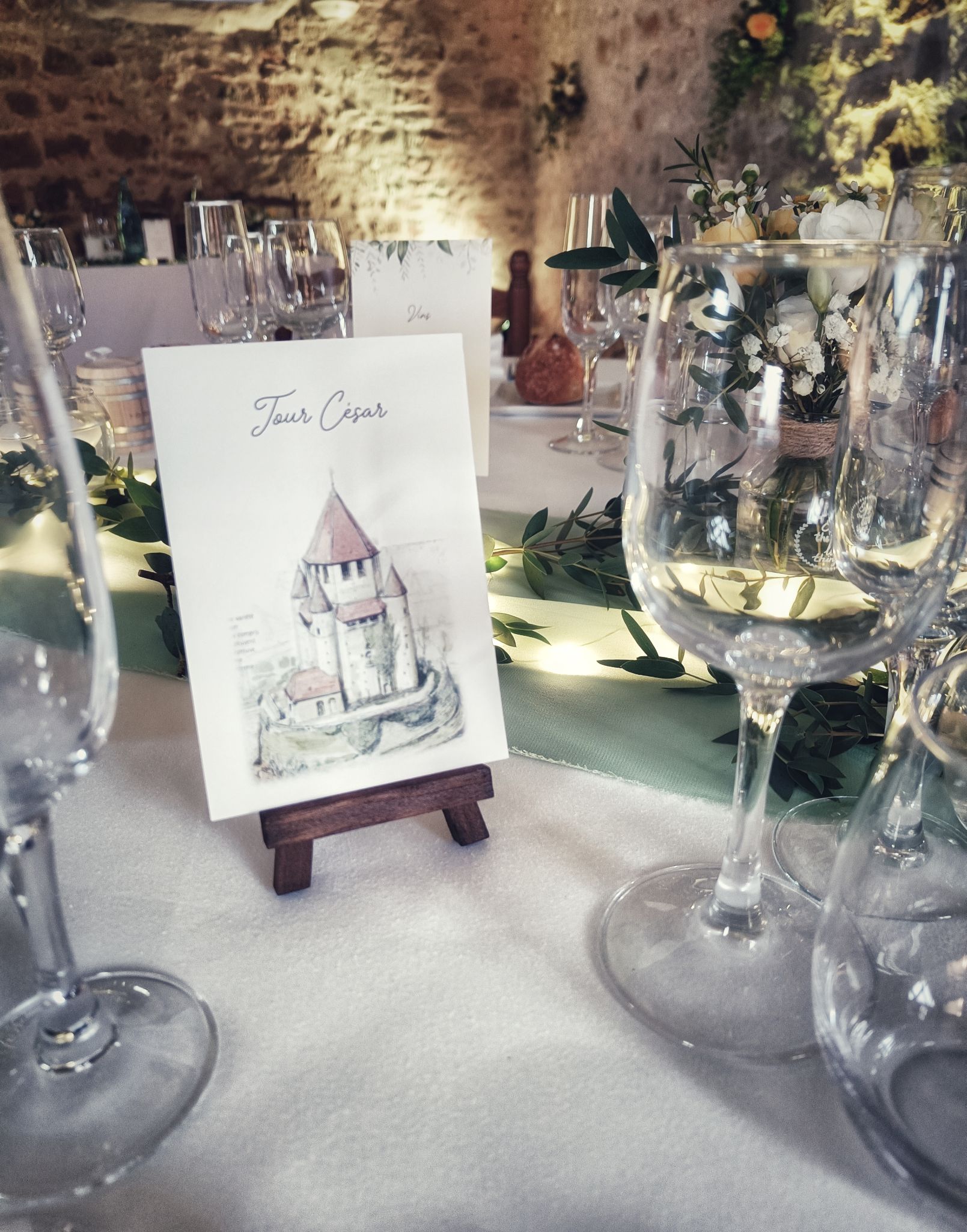 Nom table mariage ville